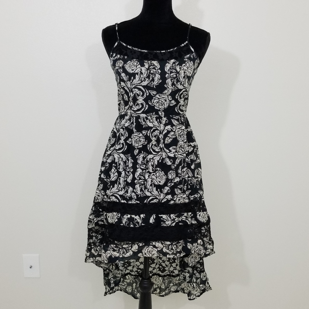 American Rag Cie high low dress with lace trim